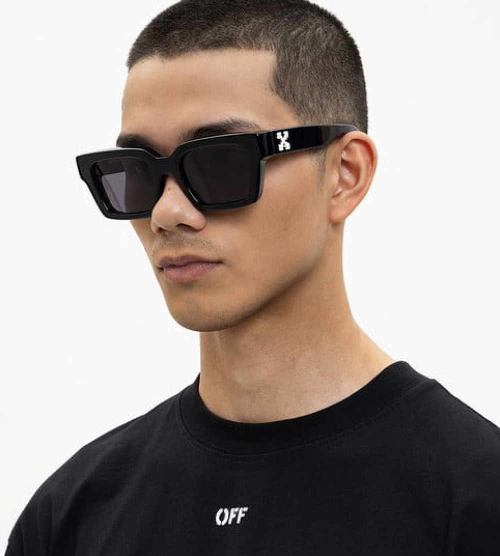 NWT Off White OW1022100753 Virgil Black Square 53mm Sunglasses